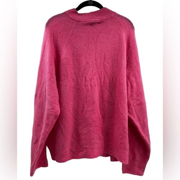 J Crew Button Crewneck Sweater Supersoft Pullover - Picture 3 of 6